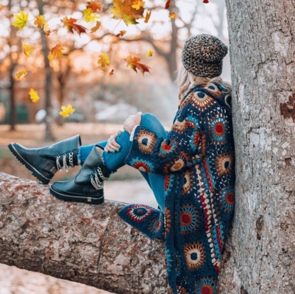 Granny square vintage cardigan - Picture 3 of 9